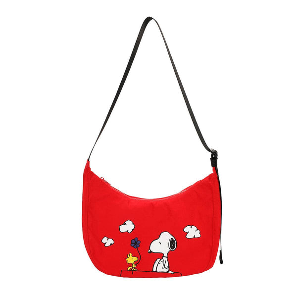 Bioworld Merchandising - Peanuts Snoopy and Woodstock Women's Red Handbag