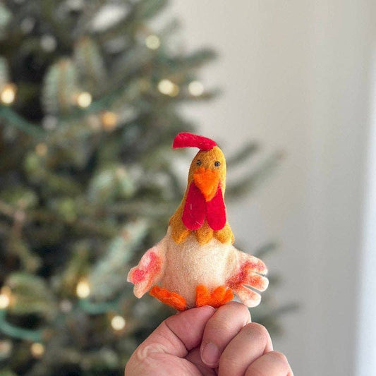 Ganapati - Felt Finger Puppet - Hen