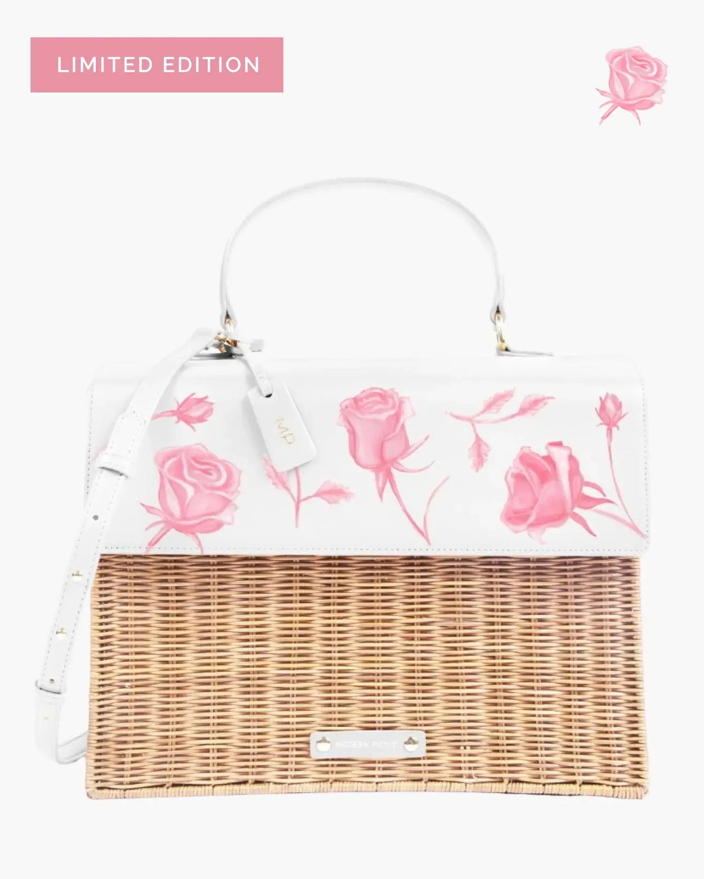 Modern Picnic - THE PINK FLORAL LARGE LUNCHBOX - INSULATED