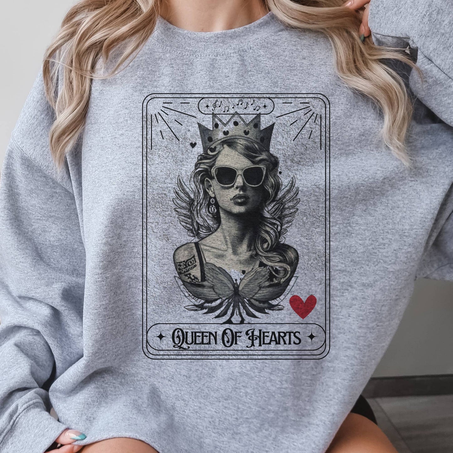 Par.tees by Party On! - Taylor Swift Queen of Hearts Concert Sweatshirt