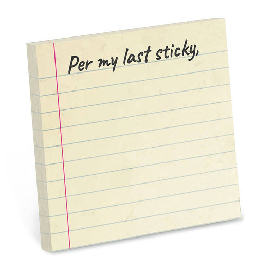 Bad Betty Greeting Co. - Per My Last Sticky - Sticky Note Pad