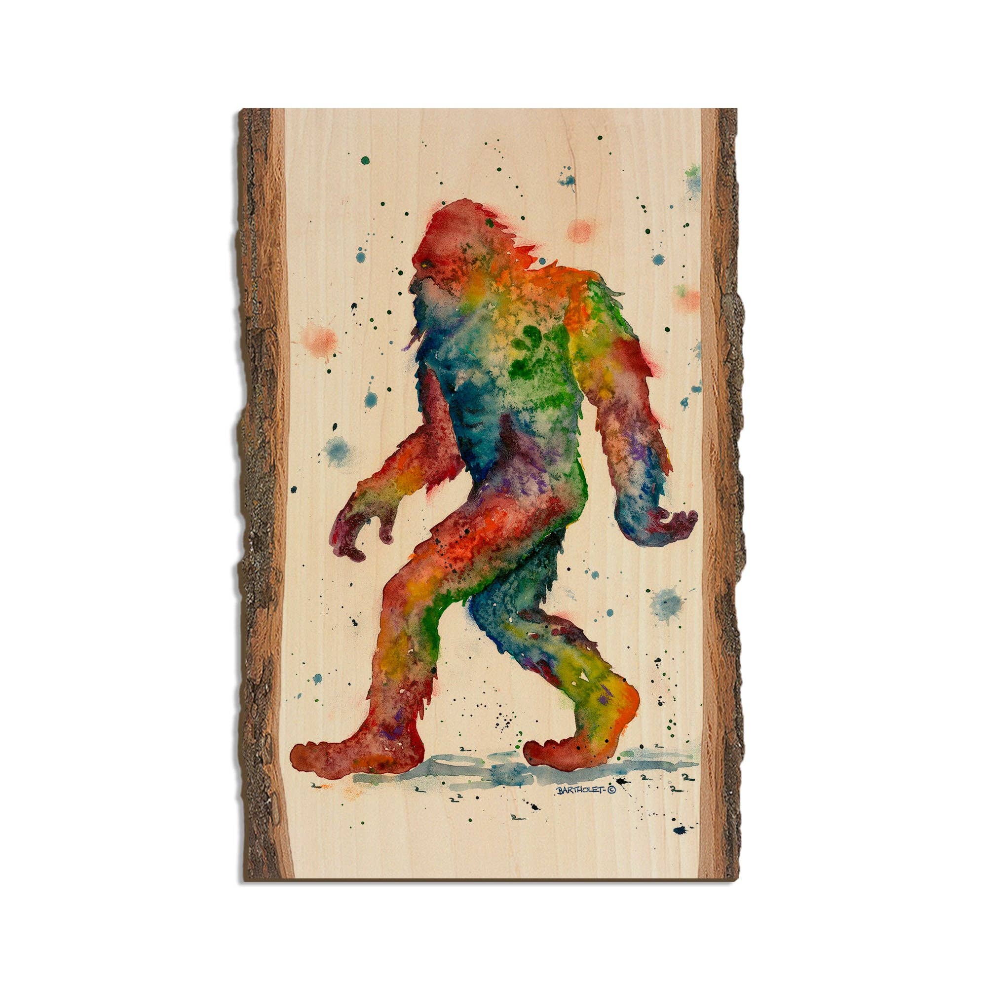 Daydream HQ - Rainbow Sasquatch - Wood Magnets & Postcards