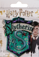 Load image into Gallery viewer, World of Patches - Harry Potter Slytherin Coat of Arms Iron-On Patch
