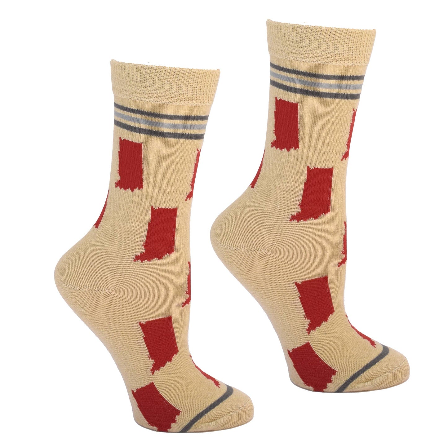 Buy Socks You All - Indiana State Crimson and Cream Women's Socks