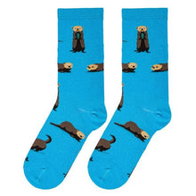 Load image into Gallery viewer, Cool Socks - Sea Otters Socks - Womens
