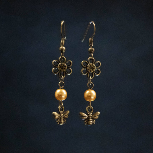 JAC Jewelry Designs - Bee and Flower Earrings