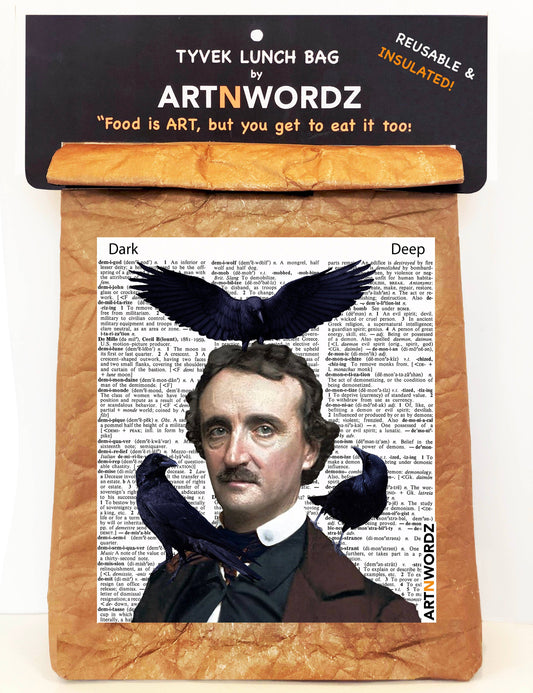 ARTNWORDZ LLC - Edgar Allan Poe Lunch Bag