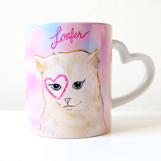 Amy Hartelust Art and Illustration - Loafer Heart Handle Mug