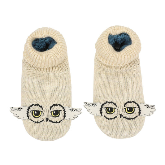 Bioworld Merchandising - Harry Potter Hedwig Big Face Wings Women's Slipper Socks