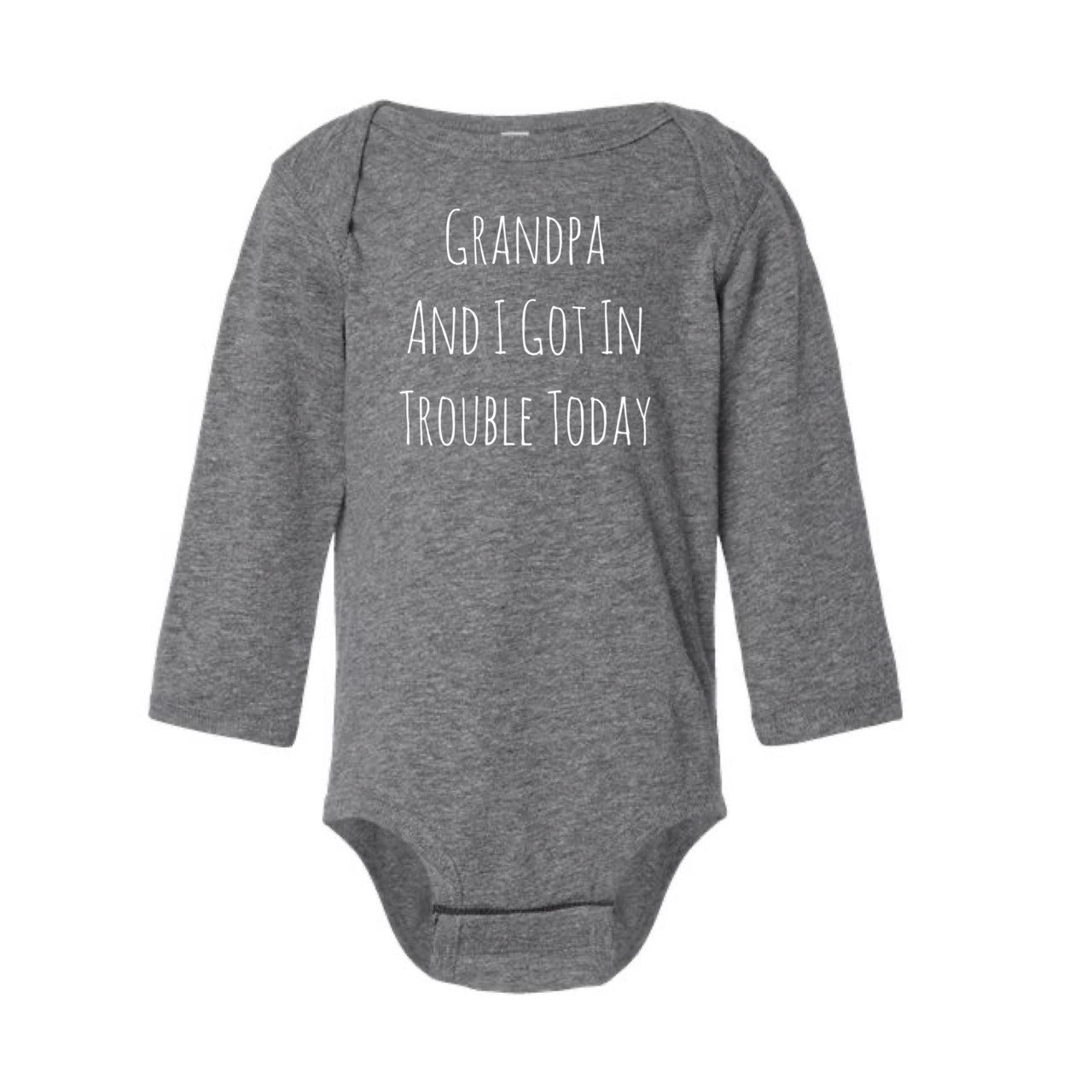 dkhandmade - Grandpa and I Got In Trouble Today Onesie
