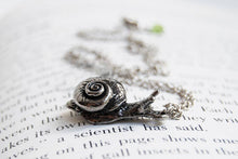 Load image into Gallery viewer, Enchanted Leaves - 20&quot; Large Forest Snail Necklace
