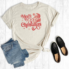 Load image into Gallery viewer, The Way Down South - Vintage Merry Christmas Santa T-Shirt
