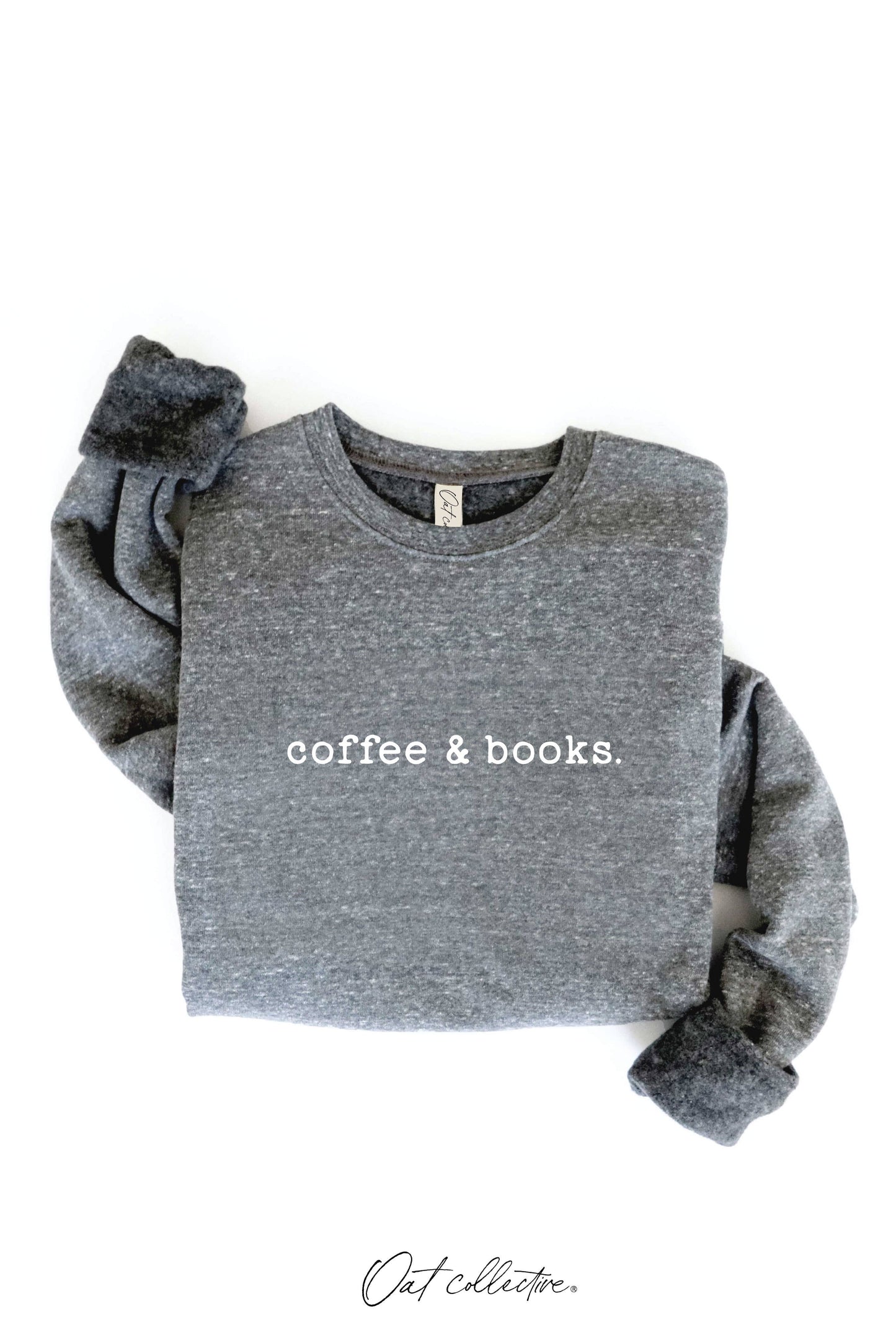 OAT COLLECTIVE - COFFEE AND BOOKS Graphic Sweatshirt