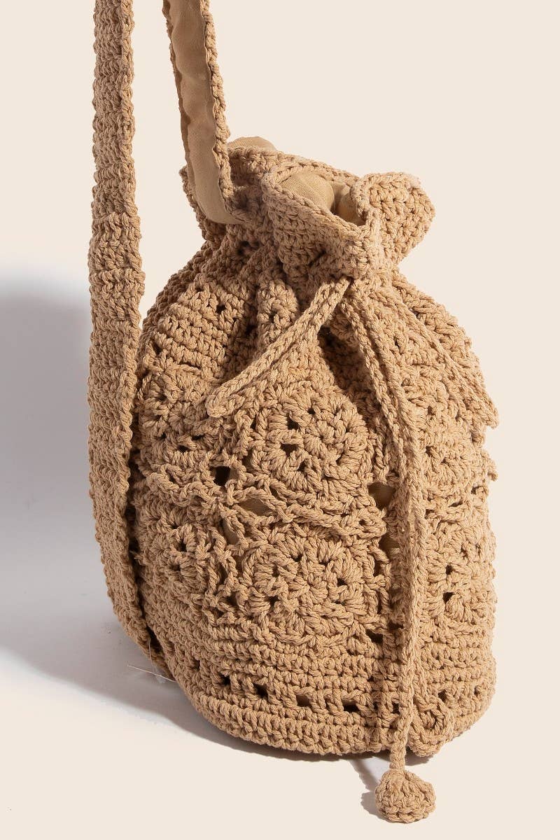 Anarchy Street - Intricate Braided Single Strap Drawstring Bag
