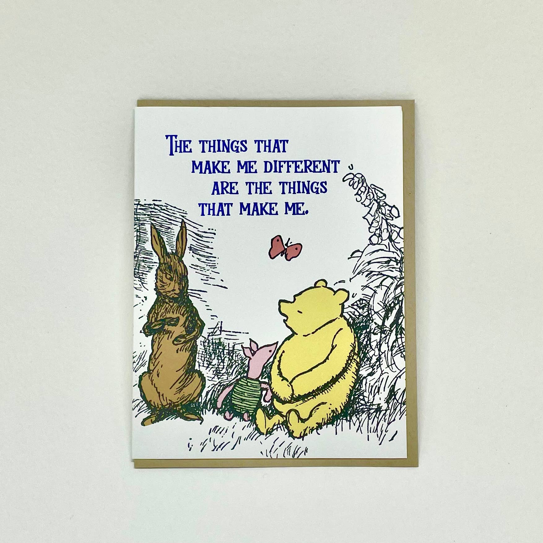 Big Wheel Press - The Things That Make Me Different... - Pooh Card