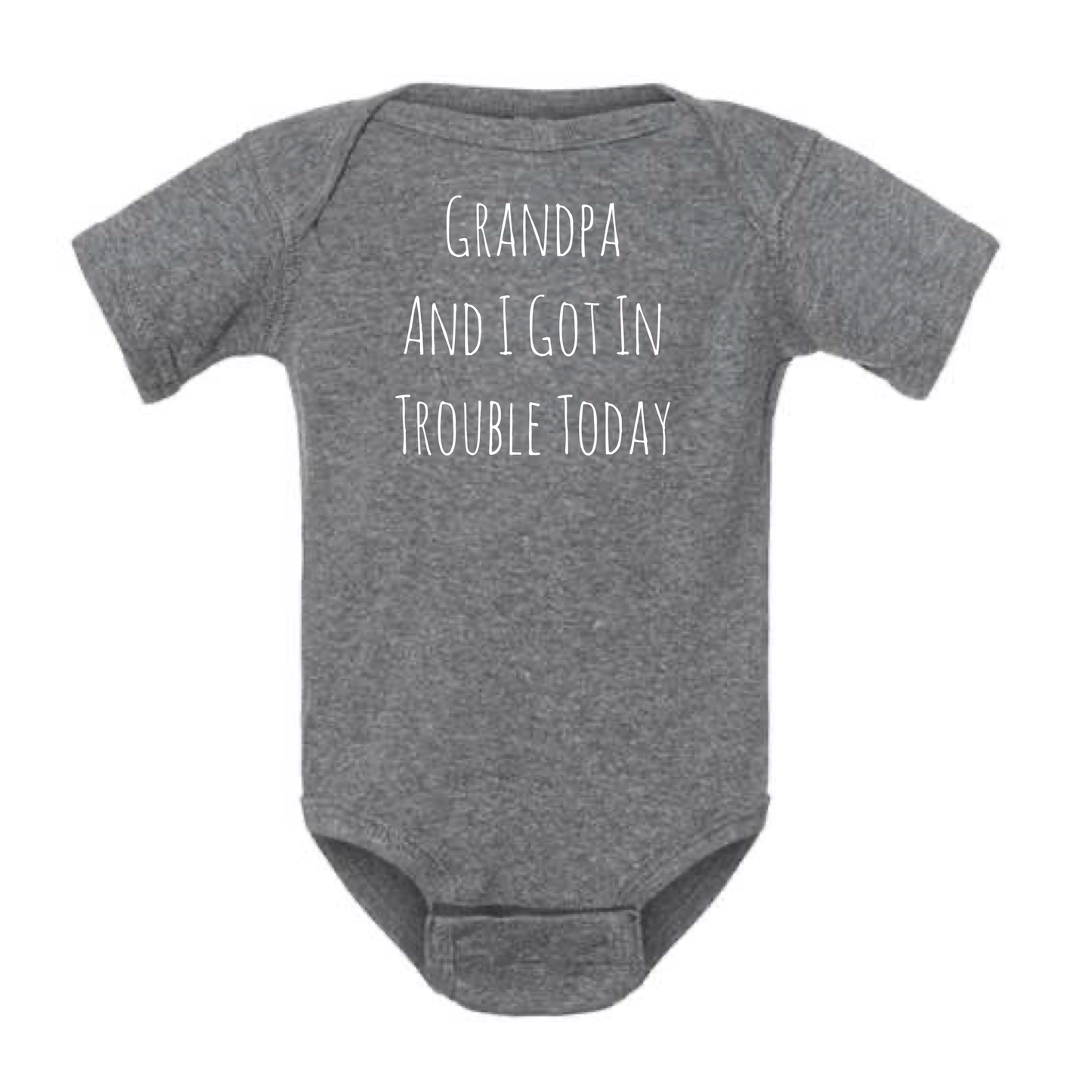 dkhandmade - Grandpa and I Got In Trouble Today Onesie