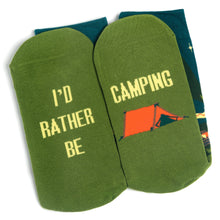 Load image into Gallery viewer, Lavley - I&#39;d Rather Be Camping Socks
