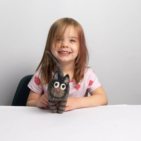 The Winding Road - Toys - Cat - Black and Gray Striped