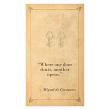 Load image into Gallery viewer, ZAD - Literary Quotes Key Post Earrings
