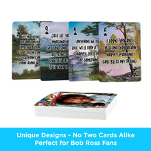 Load image into Gallery viewer, AQUARIUS, GAMAGO, ICUP, &amp; ROCK SAWS by NMR Brands - Bob Ross Quotes Playing Cards
