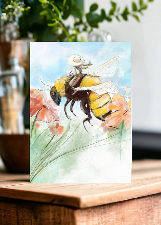 Mark Ludy Art Books & Games - Bee Keeper Greeting Card