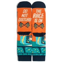 Load image into Gallery viewer, Lavley - Do Not Disturb, The Race Is On Socks
