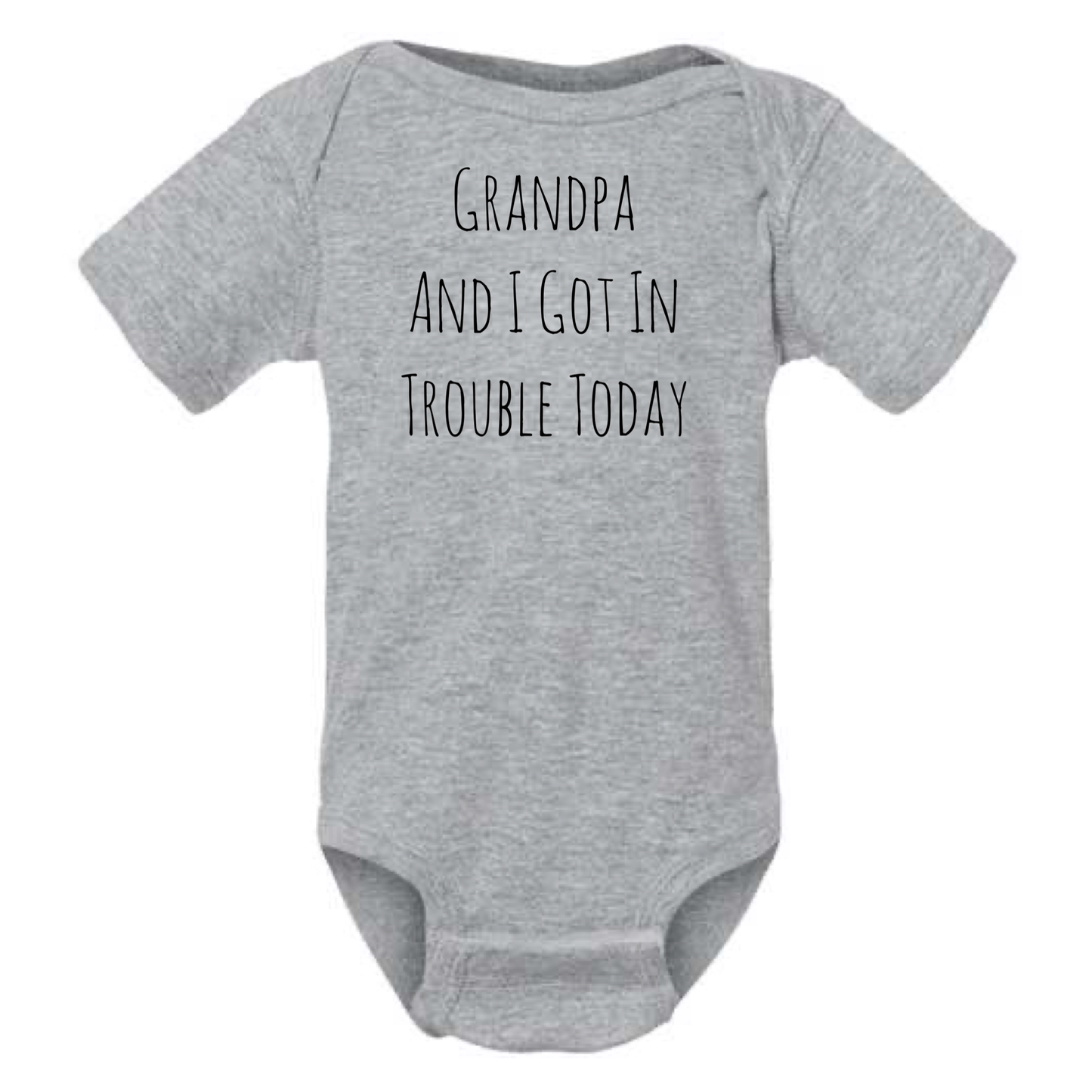 dkhandmade - Grandpa and I Got In Trouble Today Onesie