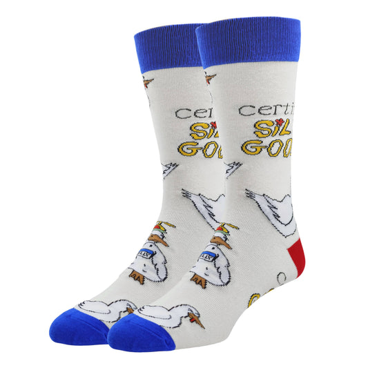 Sock It Up - Silly Goose |Men's  Cotton Crew Socks