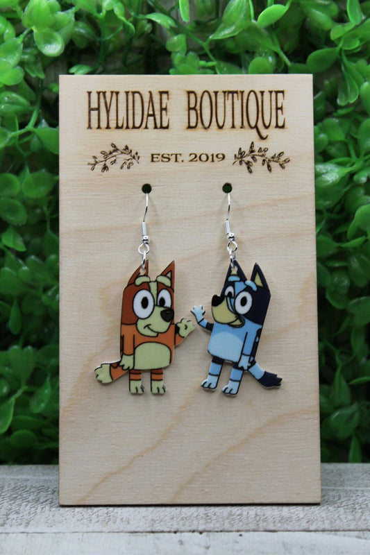 Hylidae Boutique - Bingo & Blue Dangle Earrings
