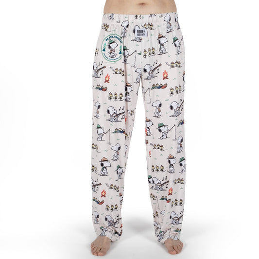 BRIEF INSANITY - Snoopy Camping Badge Pajama Lounge Pants