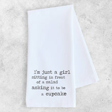 Load image into Gallery viewer, DEV D + CO. - I&#39;m Just A Girl - Artisan Tea Towel
