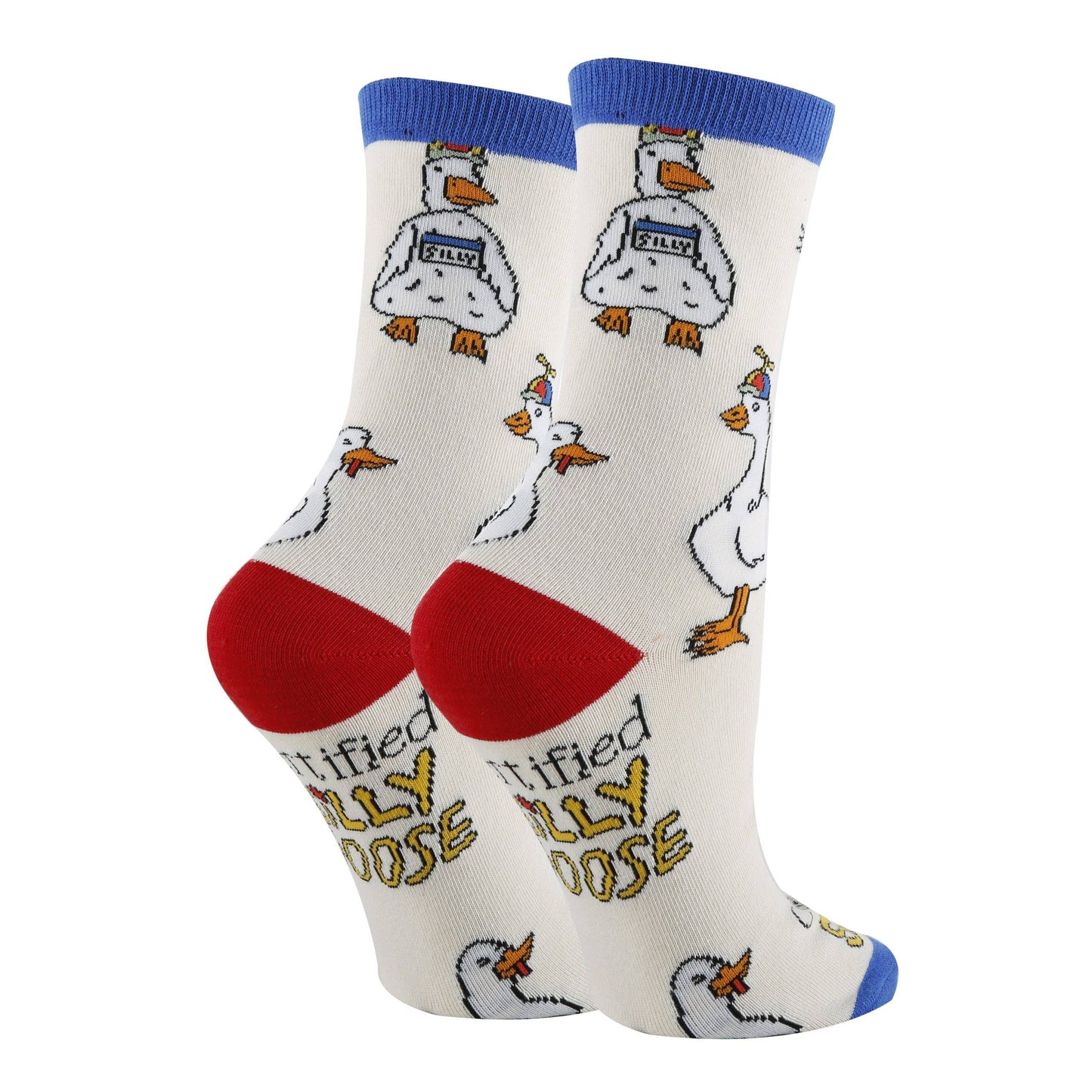 Sock It Up Silly Goose  Women's Cotton Crew Socks