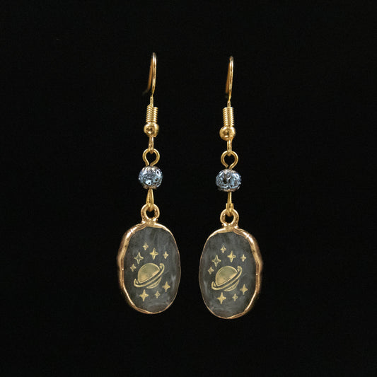 JAC Jewelry Designs - Resin Saturn Earrings