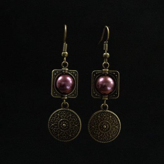 JAC Jewelry Designs - Ornate Shield Earrings