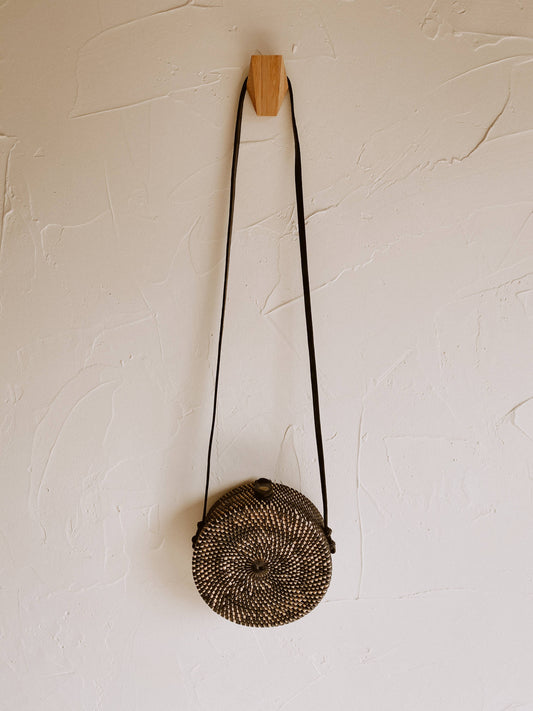 Village Thrive - Round Rattan Purse