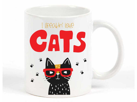 Potluck Press - Freakin' Love Cats Mug