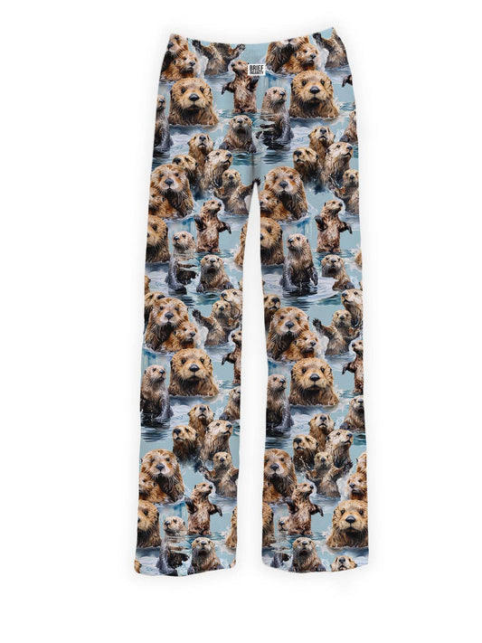 BRIEF INSANITY - Playful Sea Otter Lounge Pants