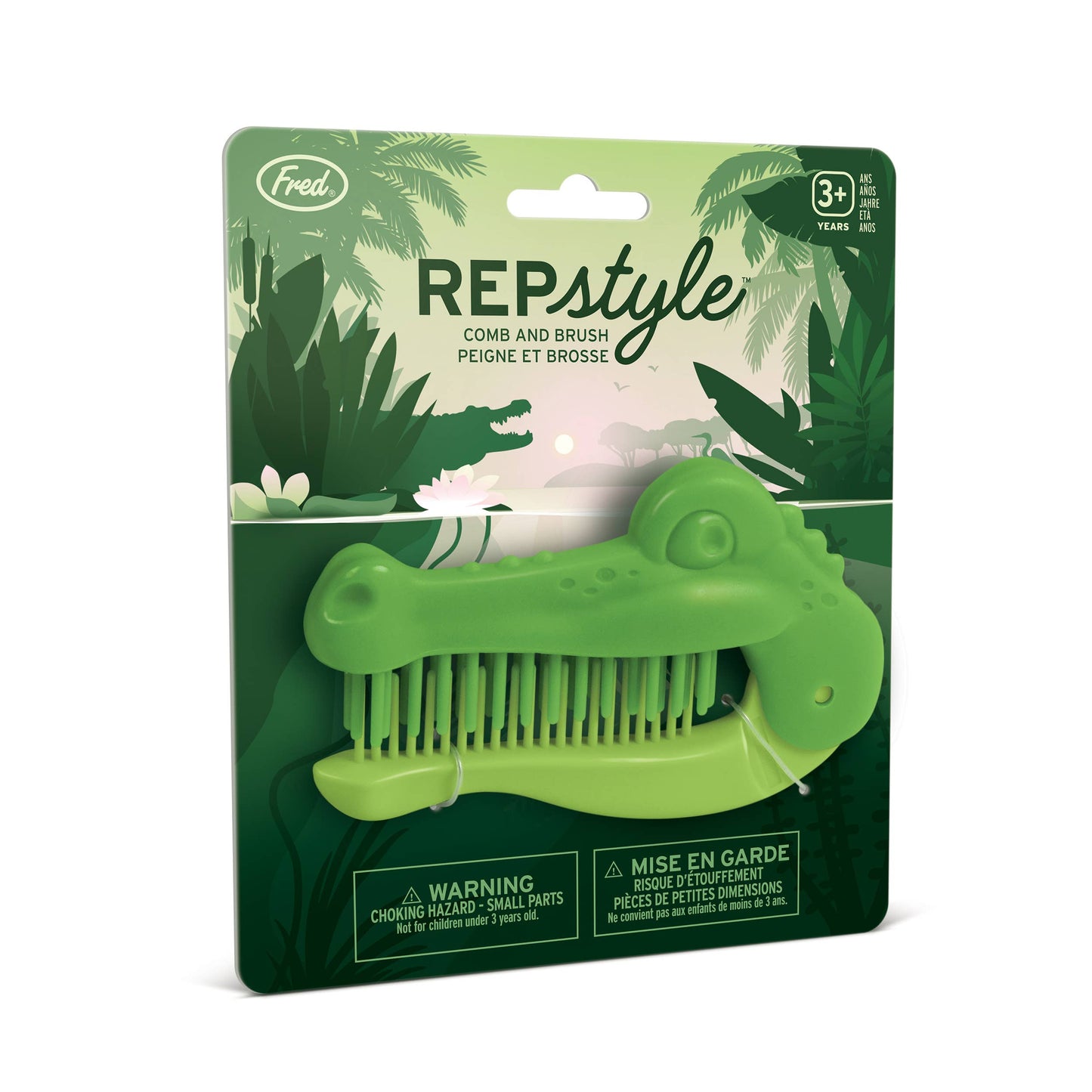 Fred & Friends - Folding Comb and Brush - Crocodile