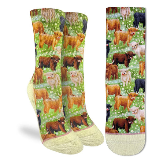 Good Luck Sock - Women's Highland Cows Socks