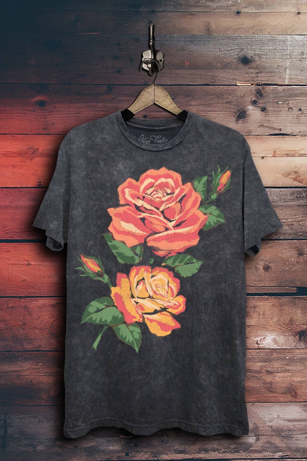 Lotus Fashion Collection - Roses Painting Graphic Top