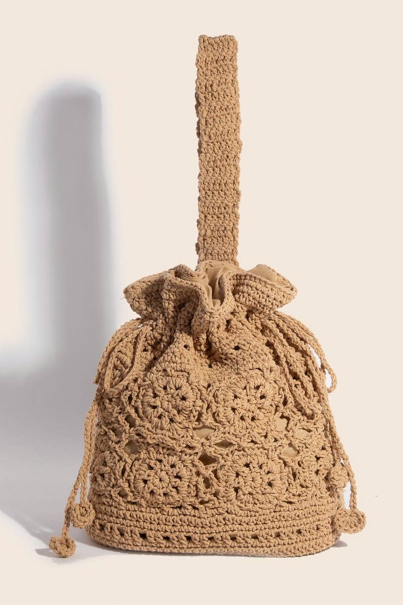 Anarchy Street - Intricate Braided Single Strap Drawstring Bag