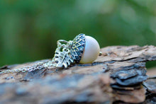 Load image into Gallery viewer, Enchanted Leaves - 18&quot; Faerie Magic Acorn Necklace - Silver
