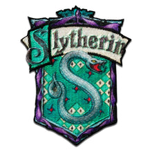 Load image into Gallery viewer, World of Patches - Harry Potter Slytherin Coat of Arms Iron-On Patch
