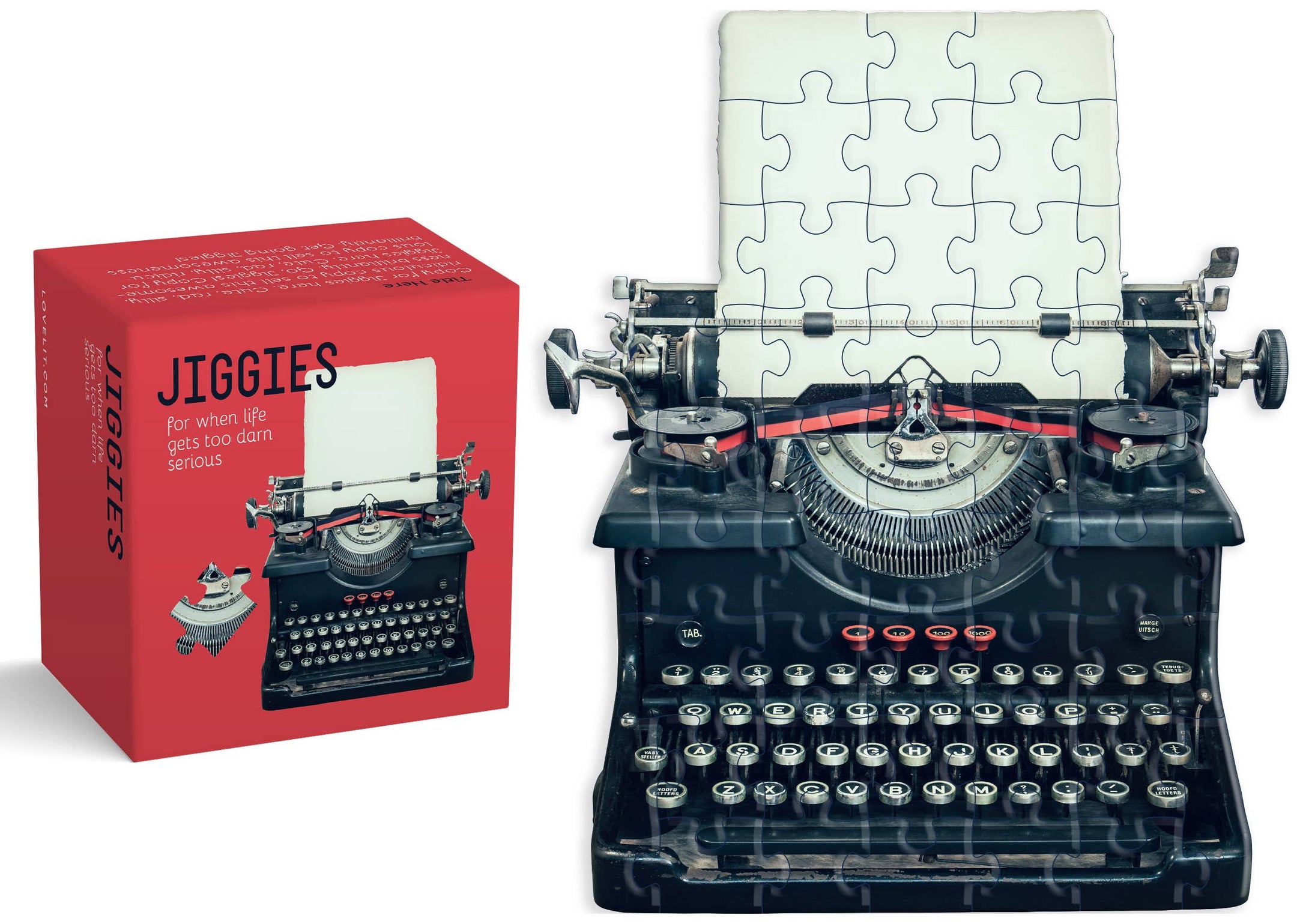 Gibbs Smith - Typewriter Jiggie Puzzle