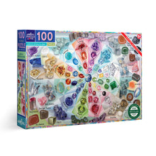 Load image into Gallery viewer, eeBoo - Love of Crystals &amp; Gems 100 Piece Puzzle
