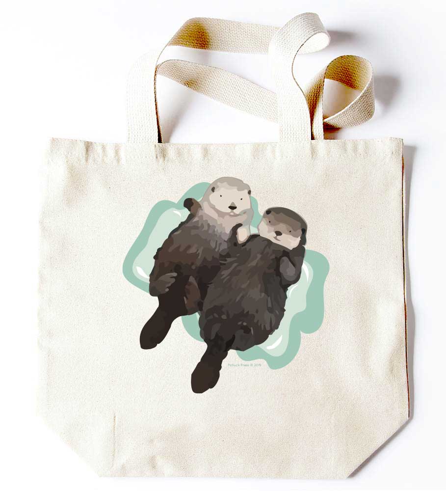 Potluck Press - Sea Otter Duo Tote