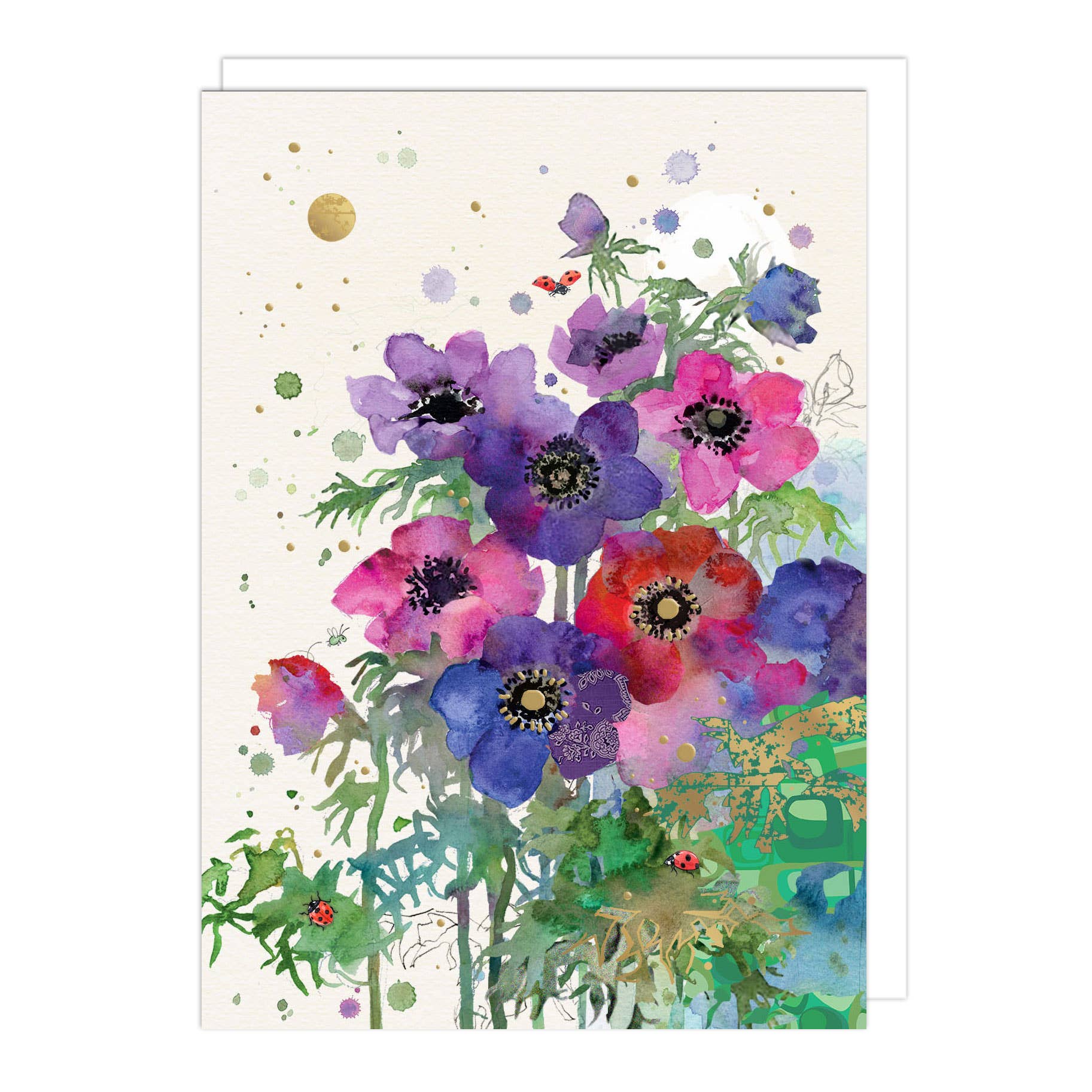 Notes & Queries, Inc. - Anemones Blank Card