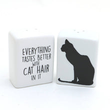 Load image into Gallery viewer, Lenny Mud - Cat Hair Salt and Pepper Set
