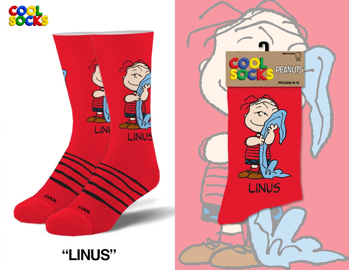 Cool Socks - Linus - Mens Crew Folded