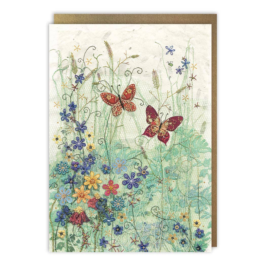 Notes & Queries, Inc. - Blue Meadow Blank Card